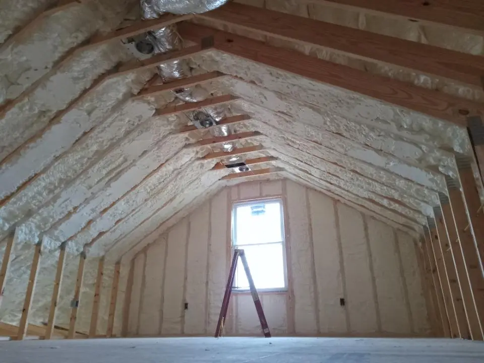 Spray foam roofing application for Crawl Space Insulation project in East Norriton